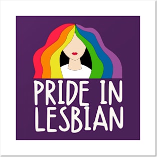 Pride in lesbian Posters and Art